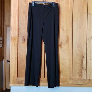 Express Black Flat Front High Rise Office Boot Cut Stretch Dress Pants, Size 10